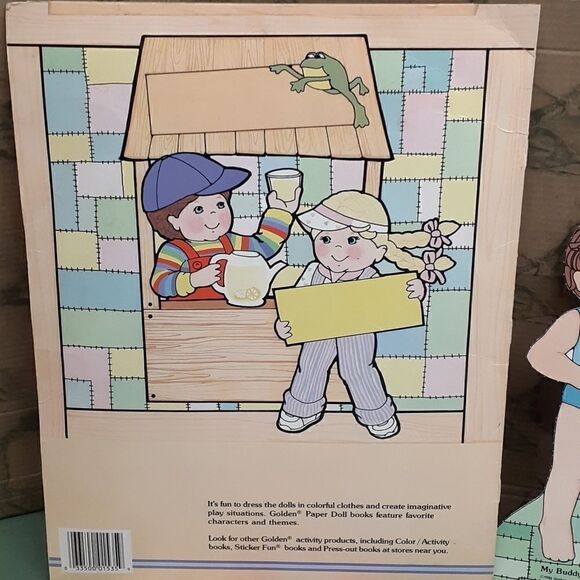 VINTAGE MY BUDDY PAPER DOLLS 2 DOLLS,  OUTFITS & TOYS 1986 HASBRO & bonus set - Picture 8 of 8
